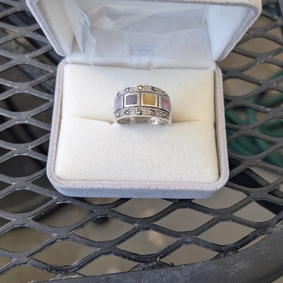 Vintage Sterling Silver With Colors Women's Ring
